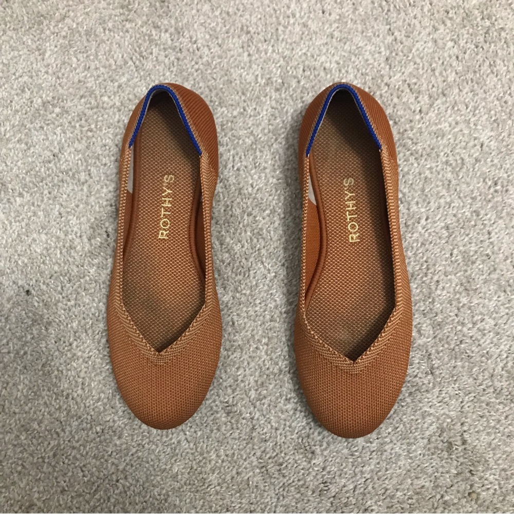 Rothy’s Round-Toe Flat Size 6 in Color Brandy